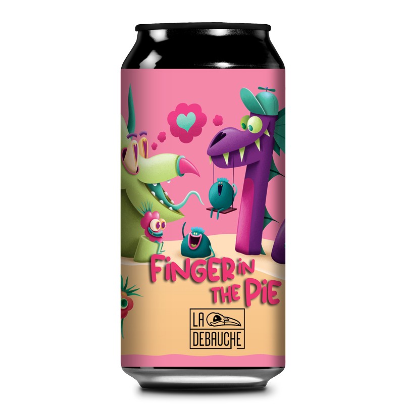 Finger in the pie -  Débauche 12x44cl Finger in the Pie  - Pastry Sour tarte à la framboise - 7 %