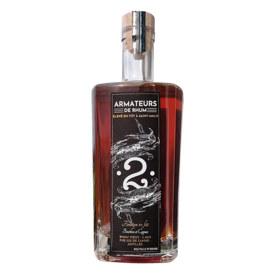 Rhum Finish en fût N°2 - Bourbon Cognac 50cl 40% 5+1